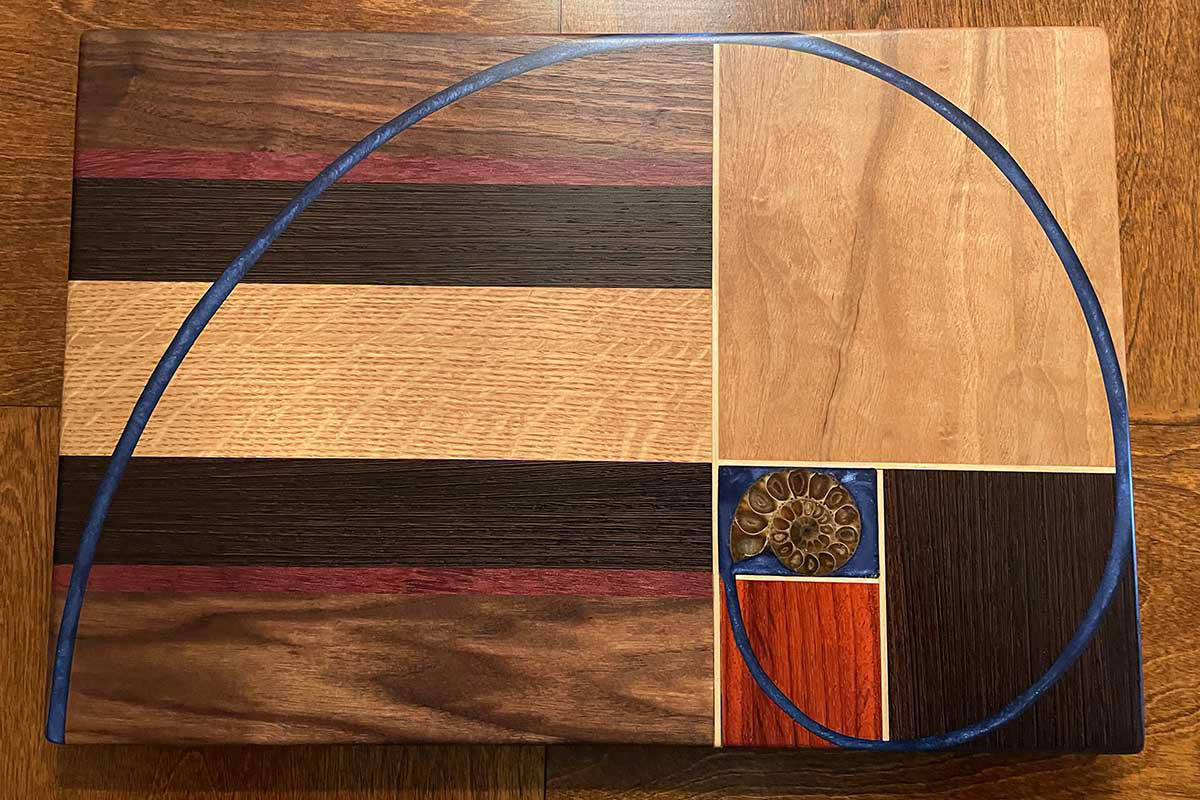 Fibonacci Themed Charcuterie Board