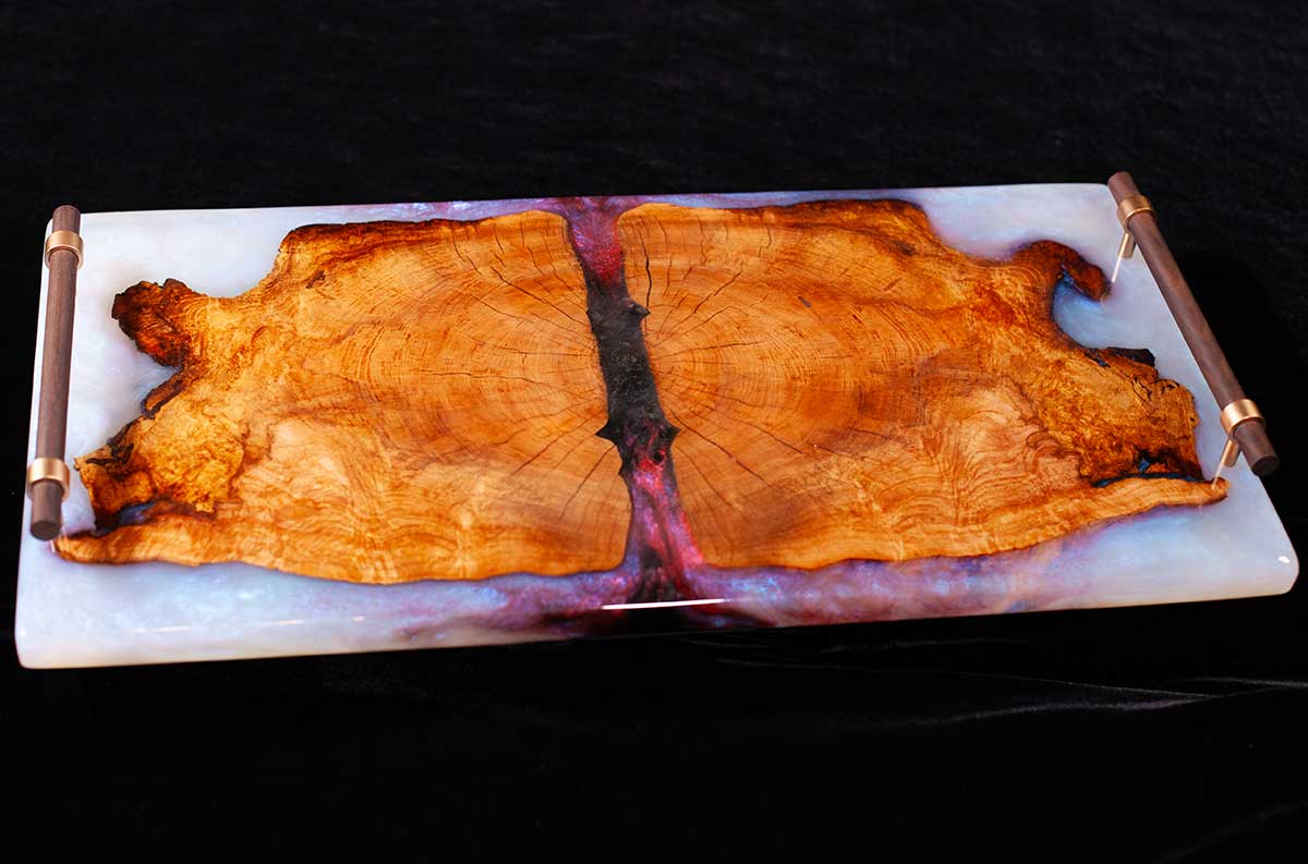 Maple and Ghost Sapphire Charcuterie Board