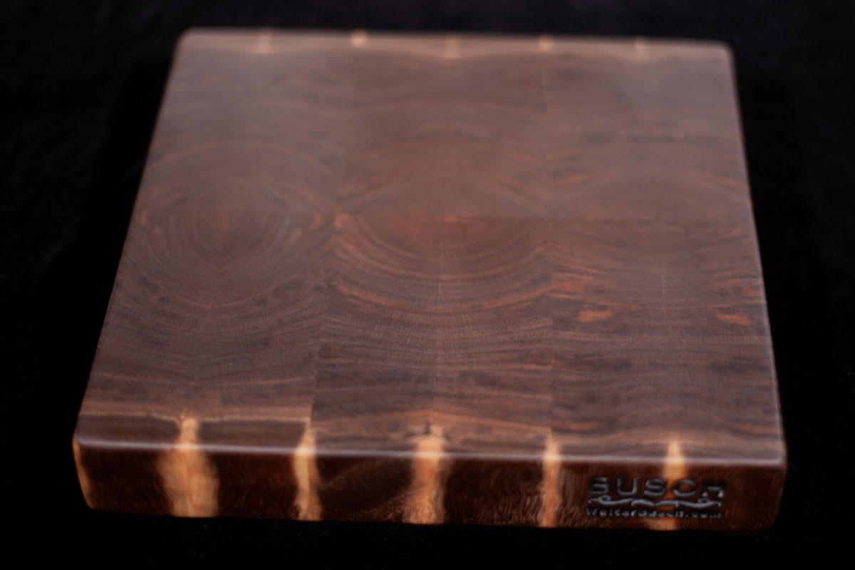 Walnut End Grain Butcher Block Cutting Board 3-25
