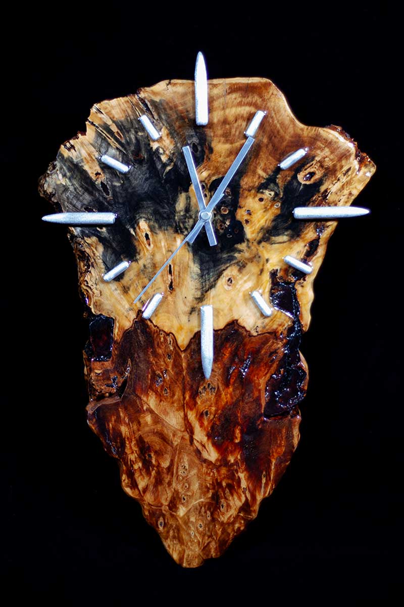 Buckeye Burl Wall Clock